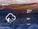 El tiempo en Badajoz: previsi&oacute;n para hoy jueves 22 de octubre de 2020