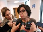 La magistrada lucense Pilar de Lara en declaraciones a los medios