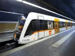 Un tren de los Ferrocarriles de la Generalitat de Catalu&ntilde;a (FGC).