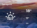 El tiempo en Tarragona: previsi&oacute;n para hoy lunes 9 de noviembre de 2020