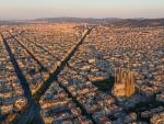 Imagen a&eacute;rea de la ciudad de Barcelona.