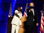 El presidente electo de EE UU, Joe Biden, junto a su vicepresidenta Kamala Harris.