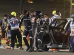Accidente de Grosjean en Bahr&eacute;in