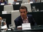 El concejal de Ciudadanos, Santiago Saura Mart&iacute;nez de Toda durante un pleno en el Ayuntamiento de Madrid