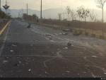 Escena en la que Mohsen Fakhrizadeh fue asesinado en Absard, una peque&ntilde;a ciudad al este de la capital, Teher&aacute;n.