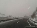 Nieve en la carretera