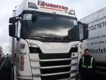 Manuel, uno de los camioneros varados en Reino Unido.