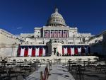 Vista del Capitolio durante el ensayo general de la toma de posesi&oacute;n de Joe Biden.