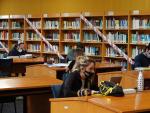 Estudiantes en la Biblioteca General de la Universidad de M&aacute;laga (UMA)
