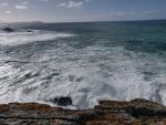 Temporal en la costa gallega por fuerte oleaje y viento