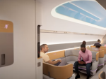 Imagen de un vag&oacute;n interior del Hyperloop de Virgin.