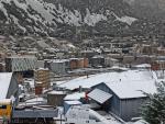 Vista de Andorra la Vella despu&eacute;s de una nevada, en una imagen de archivo