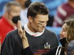 Tom Brady y Gisele Bundchen, tras la Super Bowl LV