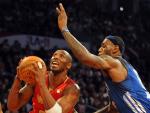 Kobe Bryant y LeBron James en el All-Stars Game de 2011, en el Staples Center de Los &Aacute;ngeles.