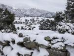 La Sierra de Madrid, cubierta por nieve