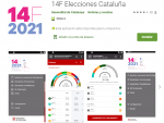 Imagen de la aplicaci&oacute;n oficial de las elecciones catalanas de este 14-F.