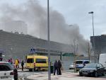 El hipermecado Carrefour de Pamplona ha sido desalojado este jueves una hora por un incendio en un montacargas