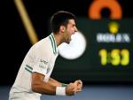 Novak Djokovic, en la final del Open de Australia