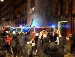 Nueva noche de disturbios en Barcelona por el encarcelamiento de Pablo Hasel.