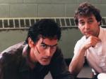 Bruce Campbell y Sam Raimi en el rodaje de 'Terror&iacute;ficamente muertos'