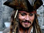 El capit&aacute;n Jack Sparrow, interpretado por Johnny Depp