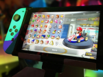 Imagen de archivo de una Nintendo Switch con el juego 'Mario Kart 8 Deluxe'.