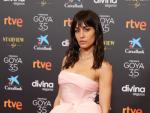 La actriz Hiba Abouk en la alfombra roja de los Premios Goya 2021.