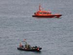 Embarcaciones de Salvamento Mar&iacute;timo y de la Guardia Civil.