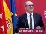 El candidato del PSOE a la Presidencia de la Comunidad de Madrid, &Aacute;ngel Gabilondo, en un acto este s&aacute;bado.