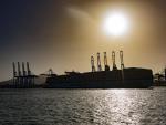 Imagen del Mary Maersk, que lleg&oacute; a Algeciras en la tarde del s&aacute;bado.