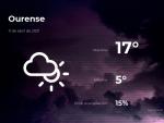 El tiempo en Ourense: previsi&oacute;n para hoy domingo 11 de abril de 2021