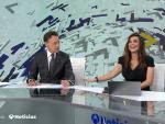 Los presentadores de Antena 3 Noticias en fin de semana, Mat&iacute;as Prats y M&oacute;nica Carrillo.
