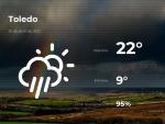 El tiempo en Toledo: previsi&oacute;n para hoy martes 13 de abril de 2021