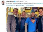 Imagen compartida en Twitter de Iker Casillas, David Summers, Chema Alonso y Christian G&aacute;lvez en un restaurante.
