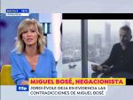 Susanna Griso, presentadora de 'Espejo p&uacute;blico', habla de Miguel Bos&eacute;.