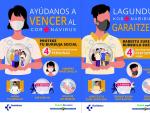 Cartel sobre medidas preventivas ante la pandemia