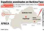 Mapa de Burkina Faso, donde fueron secuestrados los espa&ntilde;oles.