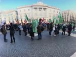 Manifestaci&oacute;n de sindicatos educativos en Barcelona.