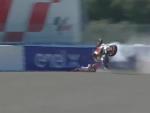 El accidente de Marc M&aacute;rquez durante la FP3 del GP de Espa&ntilde;a