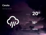 El tiempo en Ceuta: previsi&oacute;n para hoy lunes 3 de mayo de 2021