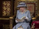 La reina de Inglaterra, Isabel II en su discurso de apertura.