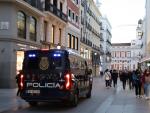 Imagen de archivo de un furg&oacute;n de la Polic&iacute;a Nacional en Madrid.