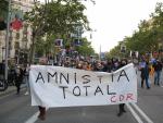 Manifestaci&oacute;n para reclamar la libertad de los presos y la amnist&iacute;a en Barcelona, en abril pasado, convocada por CDR Barcelon&egrave;s.