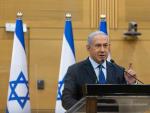 El primer ministro israel&iacute;, Benjamin Netanyahu, durante una rueda de prensa en la Knesset (Parlamento de Israel).