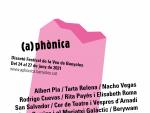 El Festival (A)phonica de Banyoles (Girona) tendr&aacute; a Albert Pla, Tarta Relena y Nacho Vegas