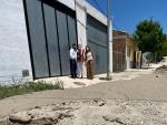 M&aacute;sJa&eacute;n.- Reyes visita Santiago de Calatrava para conocer los da&ntilde;os causados por las lluvias del fin de semana