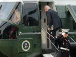 El presidente de EE UU, Joe Biden, sale de la Casa Blanca en el inicio de su primer viaje a Europa.