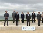 Foto familiar de los l&iacute;deres del G7 en su cumbre anual