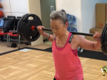 Takishima Mika, la anciana de 90 a&ntilde;os que es profesora de 'fitness'.