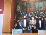 Reuni&oacute;n del alcalde de Sevilla, Juan Espadas, con representantes municipales de Par&iacute;s.